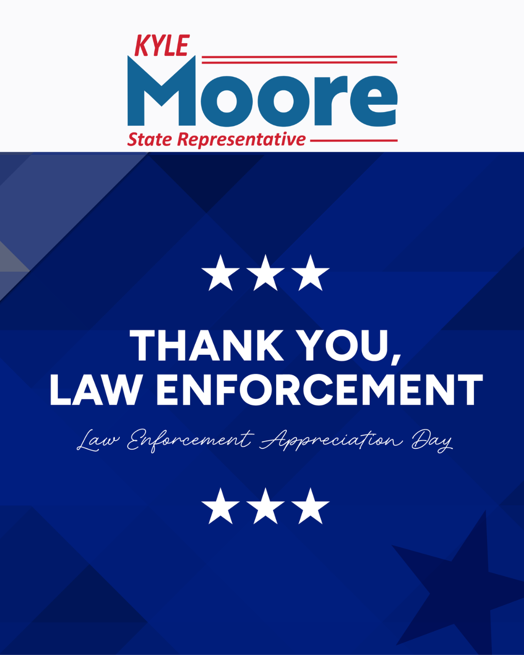 Rep. Moore Thanks Law Enforcement Officers on Law Enforcement Appreciation Day
